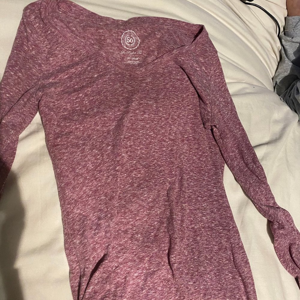 Pink SO long sleeve tee